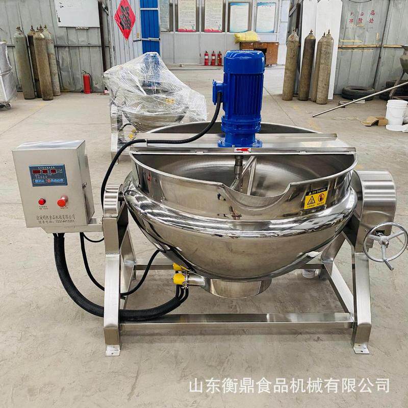 糖锅自动夹层锅化糖熬电加热果酱熬制夹层锅全自动凉粉机