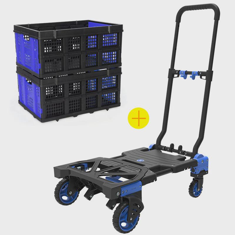 8DWL顺和车载小推车户外折叠手拉货车手推车平板车便携露营搬家小