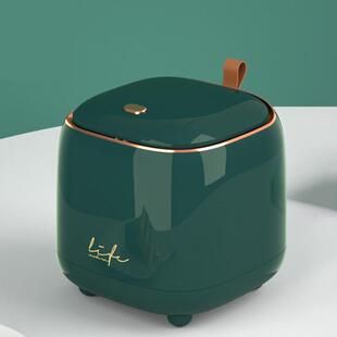 x1aw桌面垃圾桶按压式 迷你收纳桶办公桌餐厅卧室车载家用小简约杂