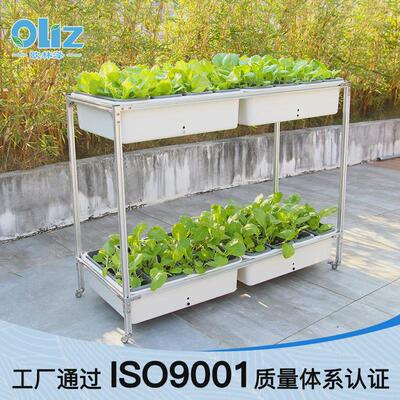 可厂家直销懒人种菜盆套装新品移动菜架立体种植蔬菜sc04储水棉绳