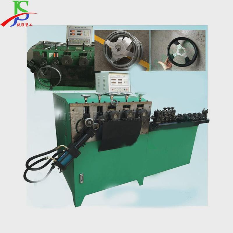 1.5kw方向盘打圈机钢带扁铁压槽打圈成型机变频空心管圆卷机