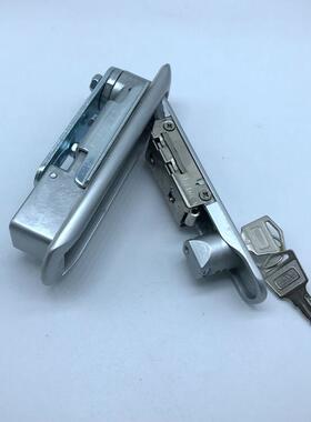 ms819银色密码锁，机械四位密码平面锁，电柜门锁，通讯柜门锁