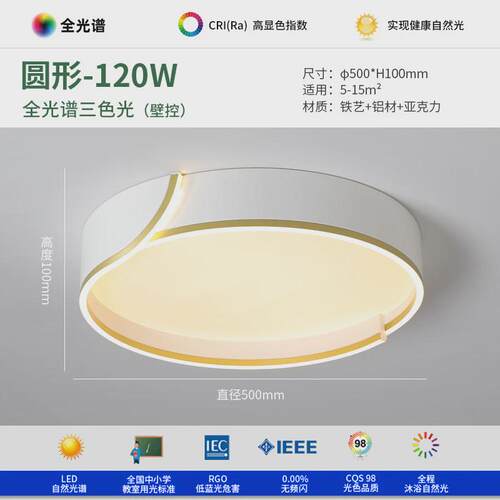 【严选】极简客厅灯现代简约高级感主卧室大气流行高端中山灯具