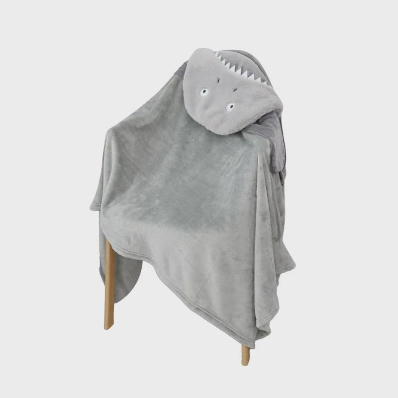 艾可馨多功能卡通休闲式办公室午睡盖毯旅行用u型枕可穿披肩斗篷