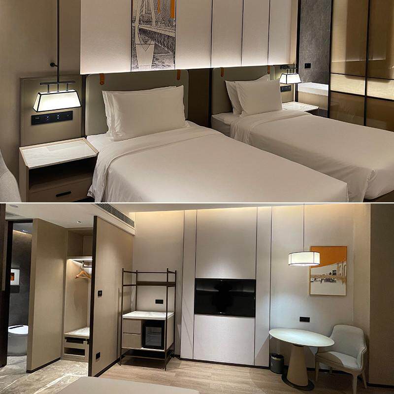 酒店家具标间全套民宿客房家具酒店式床标准间双床定制宾馆专用床