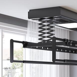 纤薄智能电动晾衣架家用升降式晾衣杆阳台隐形式吊顶晾衣机