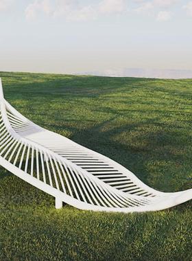 不锈钢镜面镂空树叶雕塑户外园林铁艺水景草坪装饰金属叶子摆件