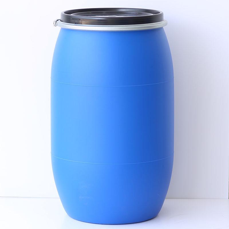 200l塑料桶200l化工塑料圆形桶密封包装桶200l法兰运输化工周转桶