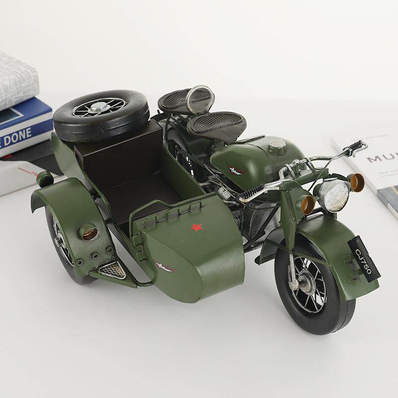 电视柜热销边三轮摩托车模型工艺品摆件外贸装饰品创意影视道具