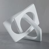 现代简约欧式 饰品摆设 轻奢创意摆件环形缠绕几何样板房售楼处软装