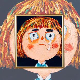 82N领典数字油画diy填充情绪宝宝涂色手绘画减压儿童人像油彩装饰