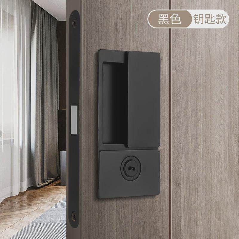 Ahandle卧室门锁室内隐形门磁吸静音房门锁内嵌式暗藏门把手手柄