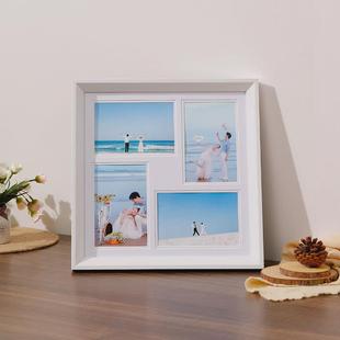 相框多宫格装裱12张婚纱照片组合摆件打印加冲洗影楼纪念挂墙