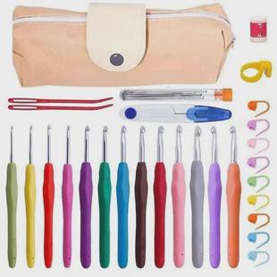 38pcs/set Crochet Hooks Set Crochet LargeEye Blunt Yarn Weav