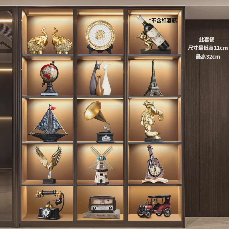 套装组合高档次摆件工艺品客厅玄关酒柜电视柜家居高级感装饰品图片