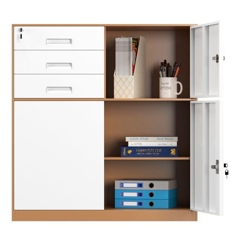 热销4s7办公室文件柜资料柜档案柜储物柜柜矮柜抽屉密码铁皮柜带