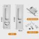 锌合金木门推拉门锁推拉门锁厨房办公室通用木门客厅移门钩锁拉手