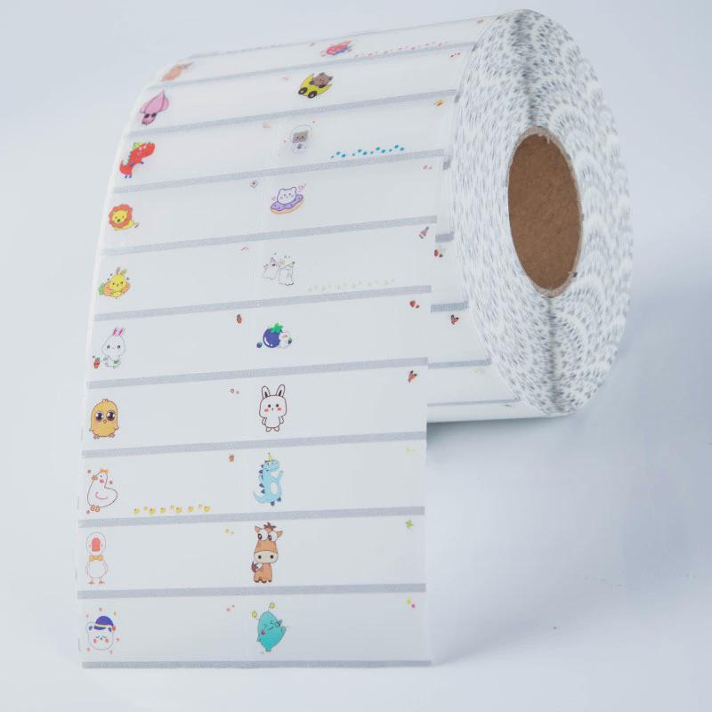 幼儿园防水名字贴标签贴文具彩色不干胶卷源头厂家标牌标记姓名贴