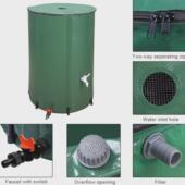 厂家供货pvc雨水折叠水桶园林雨水桶拼接收集器雨水储水