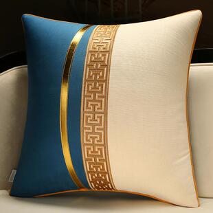 现代中式沙发大抱枕靠垫床头大靠背垫床上抱枕套含芯中国风靠背枕