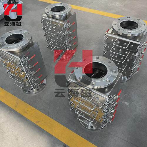 抽屉式除铁器抽拉式磁力棒除铁器磁力架磁性过滤抽屉式磁选器定制