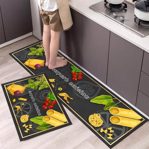 Fashionable Simple Nordic Style Kitchen Floor Mat Househ薇妍