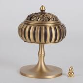 铜朴匠仿古铜南瓜香炉熏香炉宣德禅意家用纯铜炉盘香檀香炉雕花