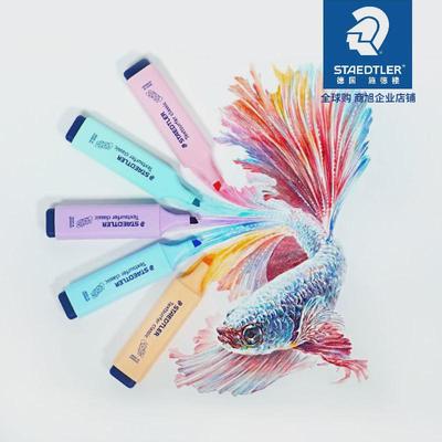 德国STAEDTLER施德楼364WP8学生手账笔记萤光彩色标记荧光笔套装