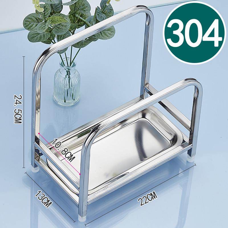 304不锈钢特厚大锅盖架粘板刀架厨房菜板案板台面一体收纳架子