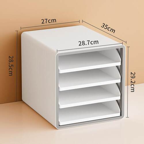 办公桌a4分层抽屉式资料柜收纳柜多层开放式桌面收纳架文件整理架