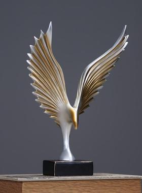 大鹏展翅创意艺术摆件现代简约家居饰品高档客厅办公室酒柜书柜