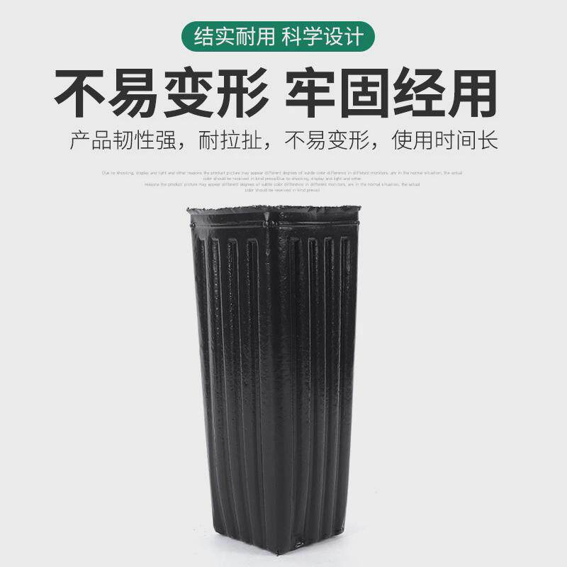 细长方口杯加高黑色一次性营养钵育苗杯塑料育苗袋脐橙加厚柑橘杯
