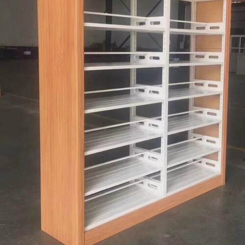 书架钢制图书馆学校书店阅览室单双面资料架档案书架图书柜铁制架