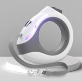 圆环led灯狗绳宠物自动伸缩牵引绳工厂遛狗绳用品 发光定制