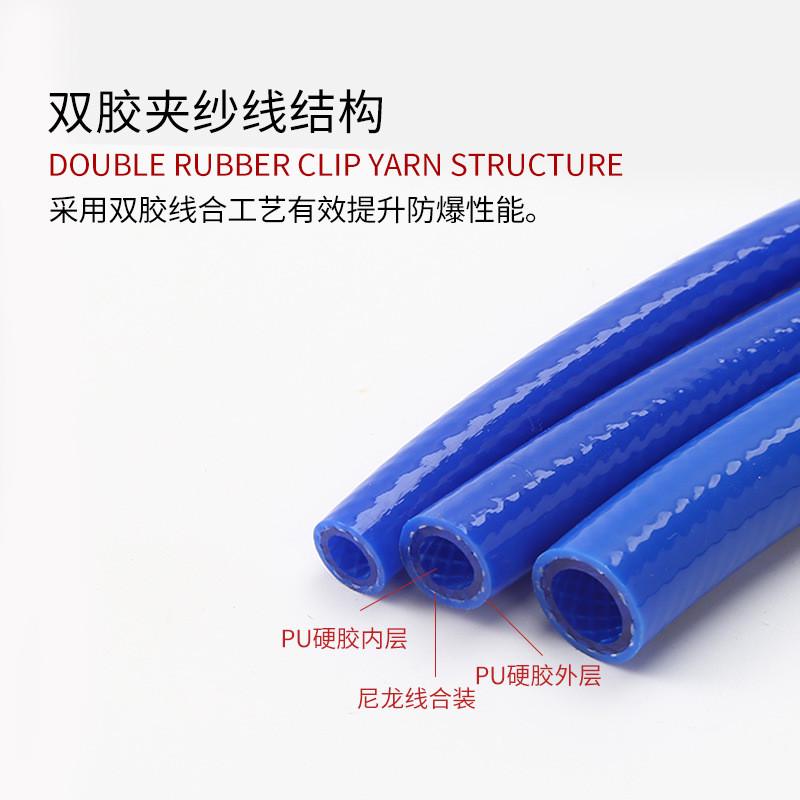 气动pu夹纱管高压包纱气管气鼓卷管器空压机软管5*8mm6.5*10/8*12