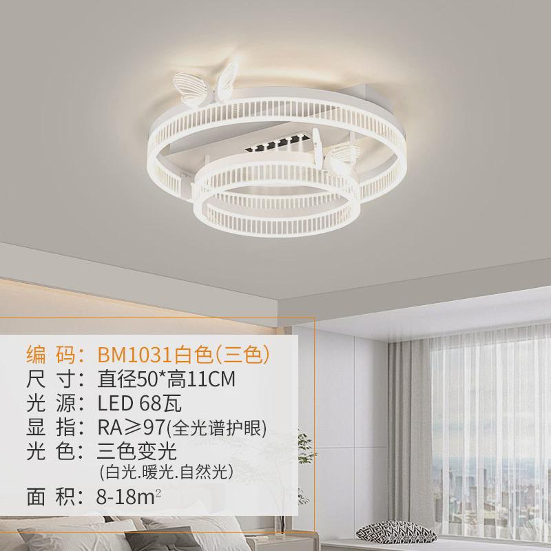 圆形主灯轻奢高级感2024新款现代简约大气客厅大厅灯卧室吸顶灯具