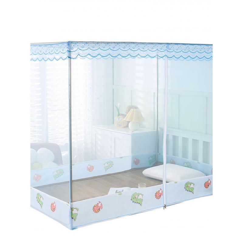 a5l蚊帐学生宿舍儿童家用防摔新款上下铺子母床不锈钢支架方帐罩