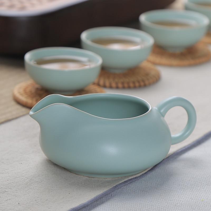 公道杯分茶器汝窑茶海陶瓷功夫茶具配件公杯茶道配件精品开片茶1