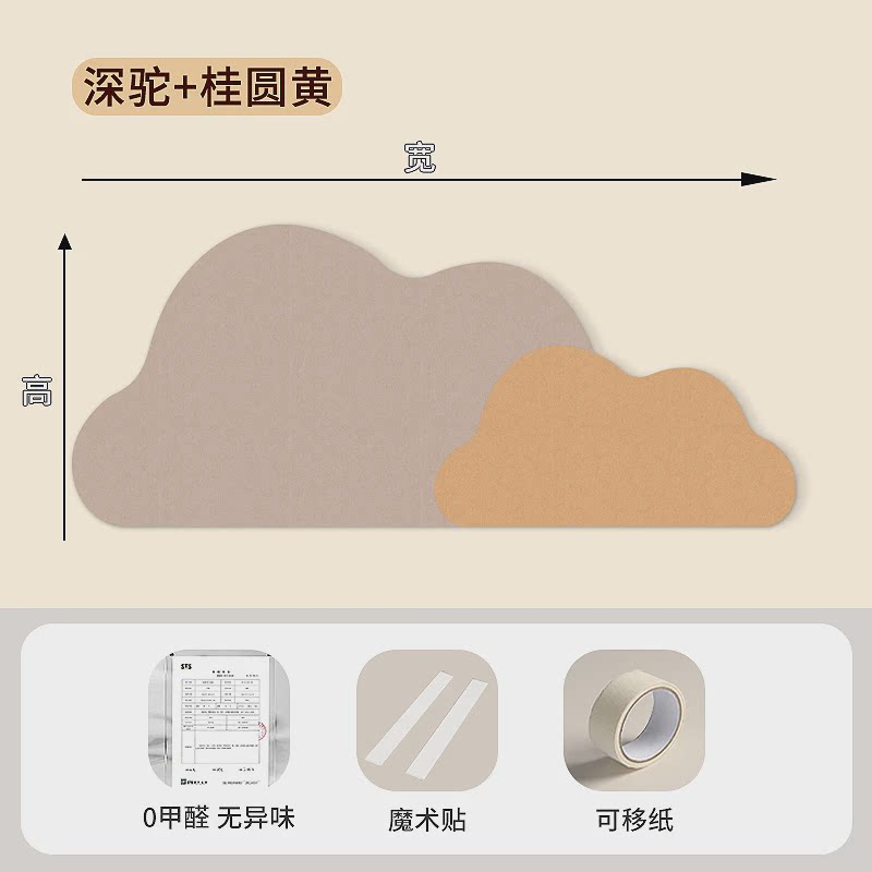 2EIE儿童房床头背景板墙面布置装饰护墙板墙壁贴纸遮丑软包床靠墙