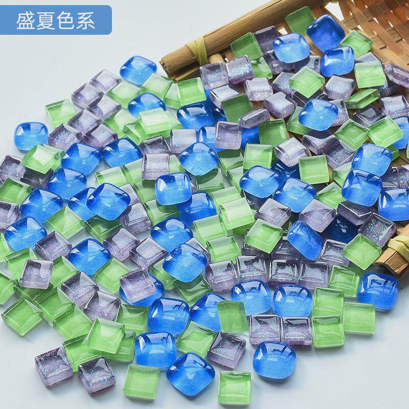 10公斤闪粉马赛克透明材料多源水晶自由石颗粒diy手工玻璃促销