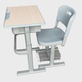 辅导升降桌椅教室校园学习写字桌可升降学校课桌椅补习班桌椅套装