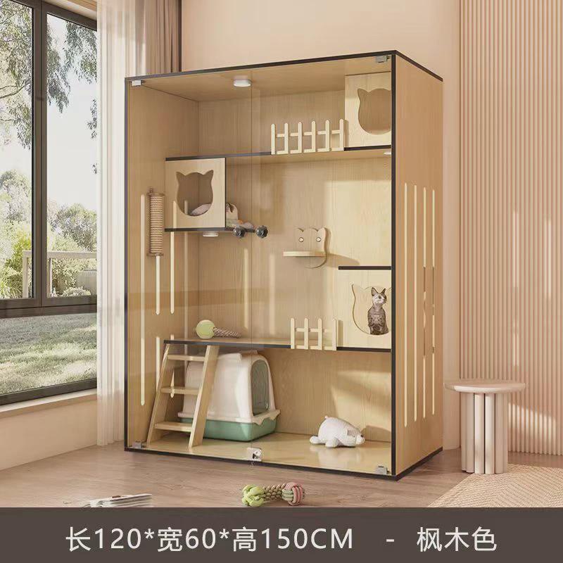 猫别墅家用猫笼室内猫窝猫舍猫屋猫柜子豪华猫房子猫咪窝木质笼子