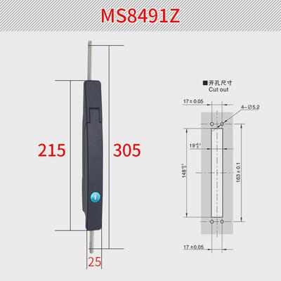 恒珠柜ms8491z连杆锁电气柜门锁电柜门锁配电柜门锁厂家直发
