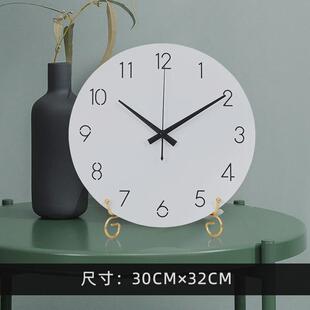10y台钟座钟客厅桌面摆钟艺术时钟新中式电视柜大气网红摆件台式