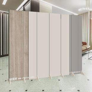 玄关家用办公 隔断现代简约线条几何折叠移动屏风轻奢客厅卧室时尚