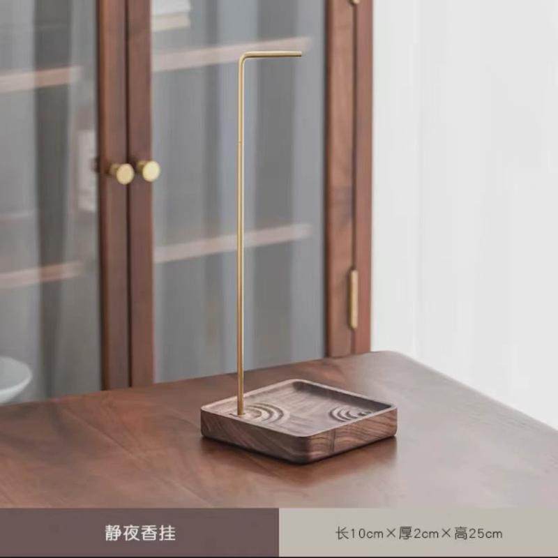 家用室内创意线香胡桃木倒挂香炉中式桌面装饰禅意摆件实木线香盒,家居饰品,香托/香盘/香座/香插,淘宝优惠券,粉丝福利购,淘宝优惠卷
