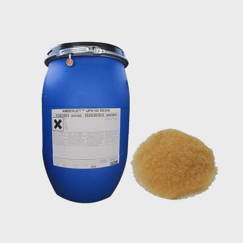 直销阳离子交换树脂UP6150核子级超纯水处理设备混床食品软化树脂