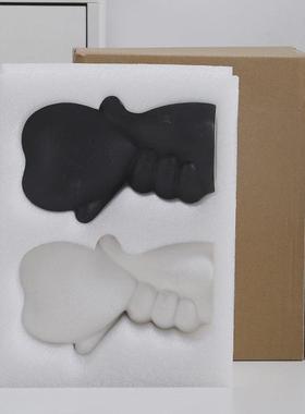 插花装饰陶瓷花瓶轻奢客厅心形容器酒店玄关花盆桌面创意摆件