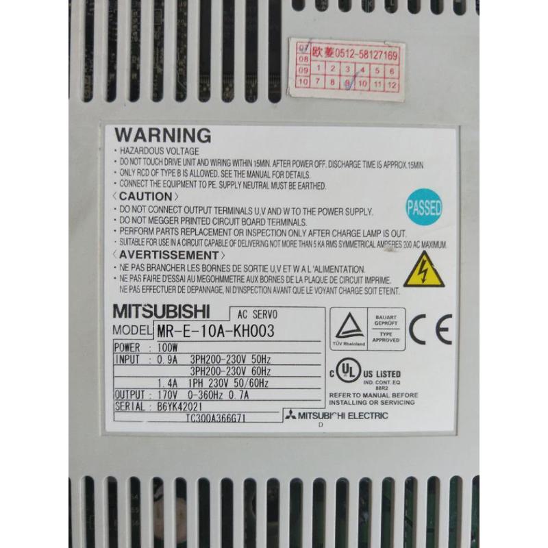 议价拆机正品 三菱 MR-E-10A-KH003 实物拍摄  现货包好