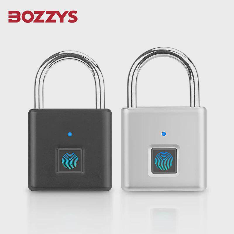 bozzys活动专项智能箱包户外学生宿舍挂锁锌合金防盗指纹小锁头p4